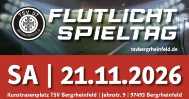 Lights On! – Flutlichtspieltag beim TSV Bergrheinfeld